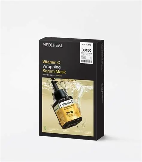 MEDIHEAL Vitamin C Wrapping Serum Mask Brightening (10бр)